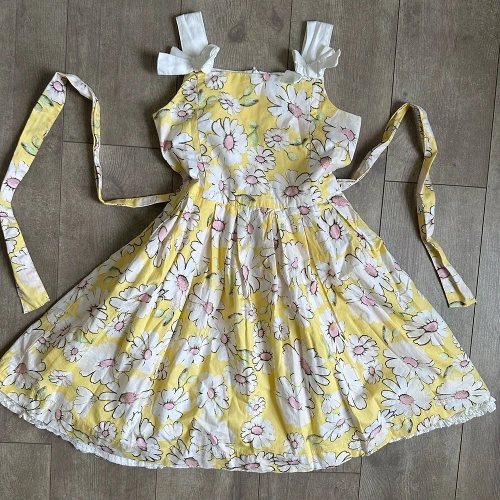 Vintage Children’s Place Girl’s Dainty Daisies Cotton Dress Fit and Flare Size 6